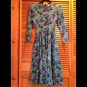 Vintage, Green and Blue Dress - Expo brand